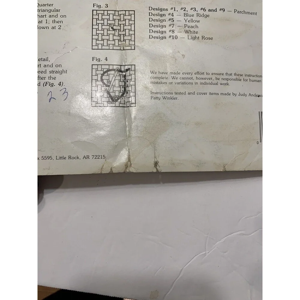 Just Fingertips 10 borders for the bath Counted Cross-Stitch Patterns~ booklet
